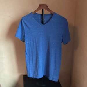 Goodfellow & Co Blue Speckled V-Neck Tee